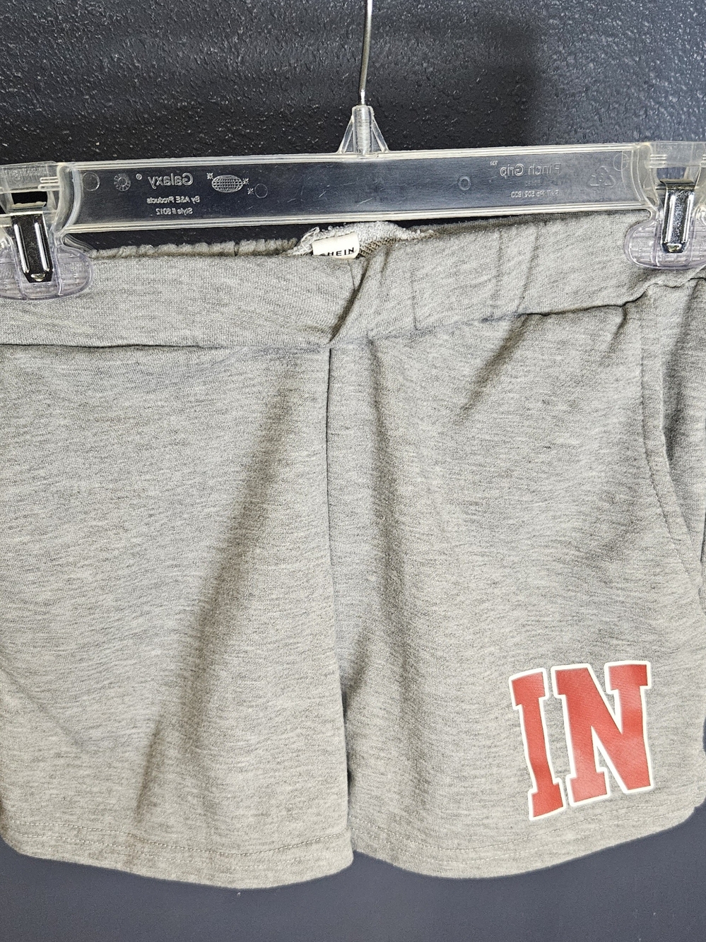 SHEIN Light Gray Teen Elastic Waist Shorts